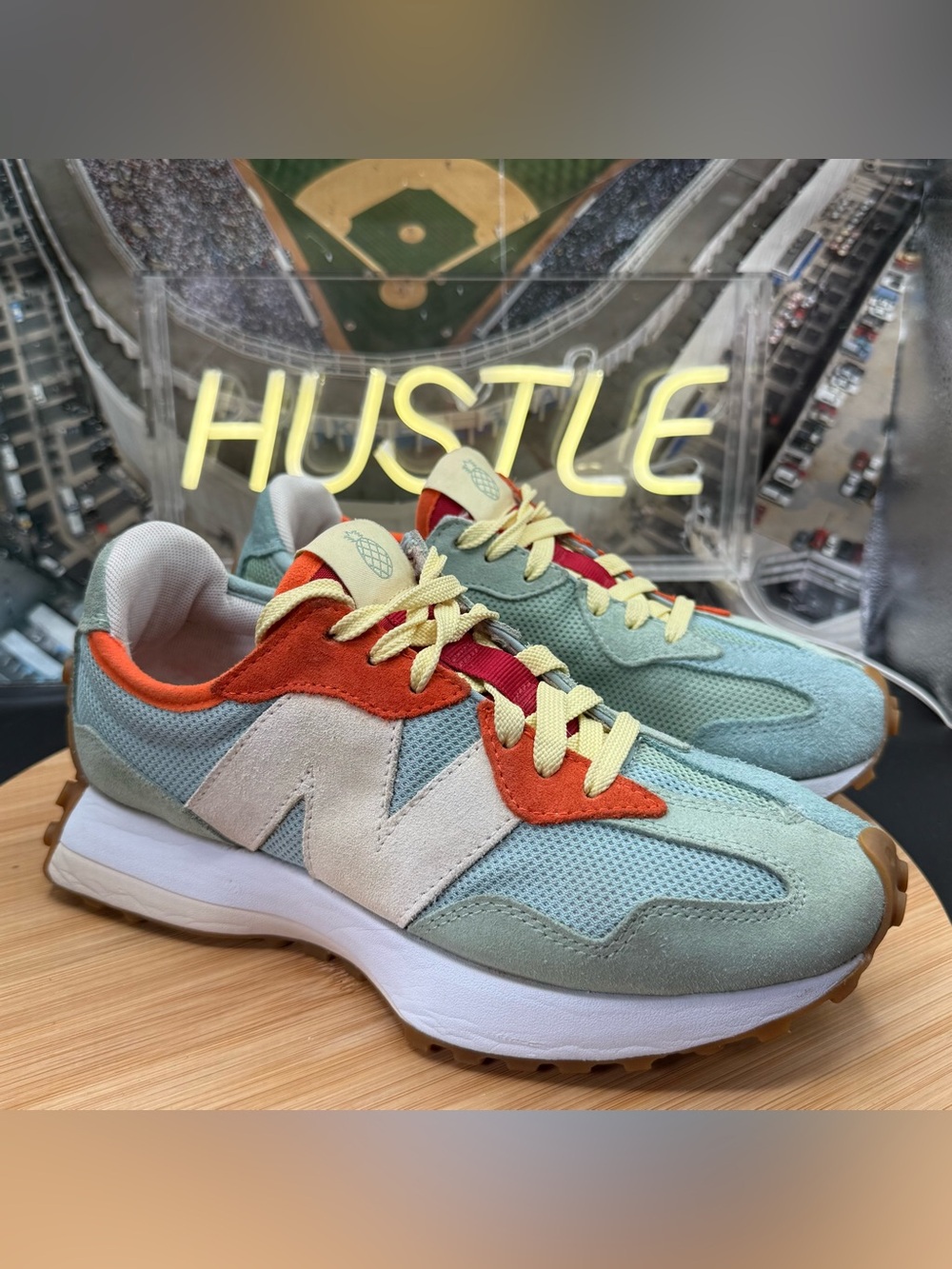 New Balance Todd Snyder x 327 'Farmers Market Pack - Pineapple' Mens Sz 6